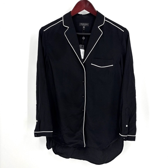 Rag & Bone 100% Silk Alyse Top - Picture 1 of 4